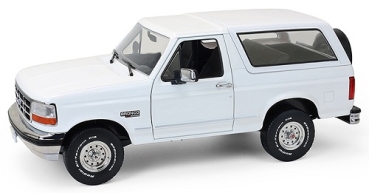 19086 1993 Ford Bronco XLT - Oxford White 1:18